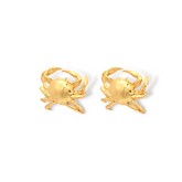 Aretes de cangrejo vista diagonal